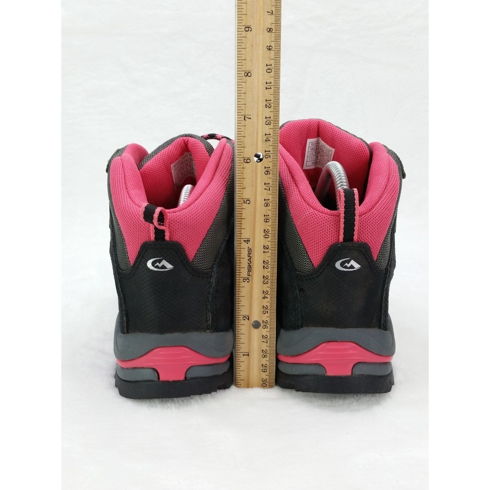 Women's CLORTS HKM-823E All Terrain Gray Pink Suede Hiking Trail Boots Shoes 7.5 - Picture 8 of 13